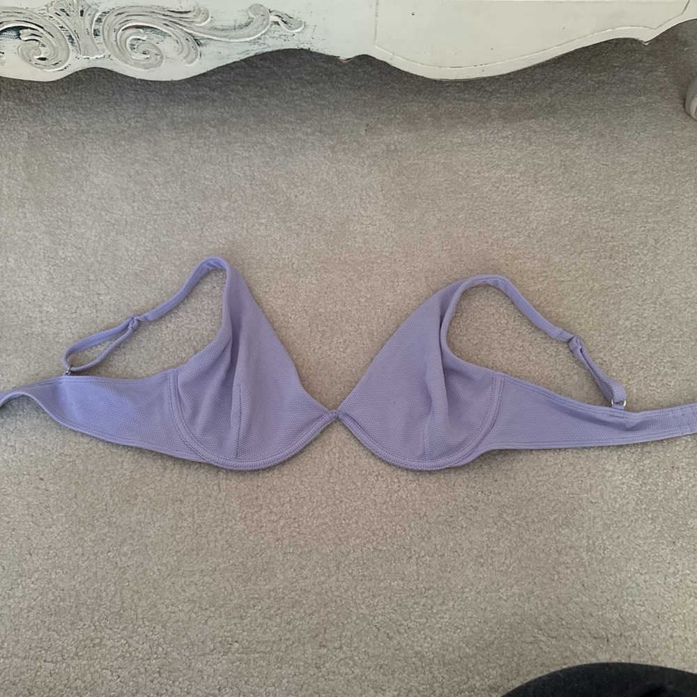 Ribbed purple Hollister bikini swimsuit top